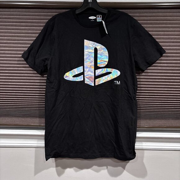 Old Navy Other - Old Navy Men PlayStation Short sleeve shirt Logo Size S/ Black